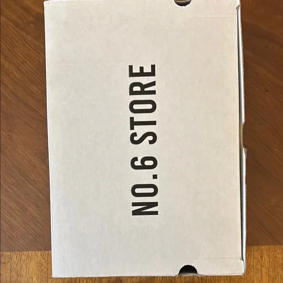 No. 6 Tan Leather Slide Clog Sandals - Picture 4 of 5